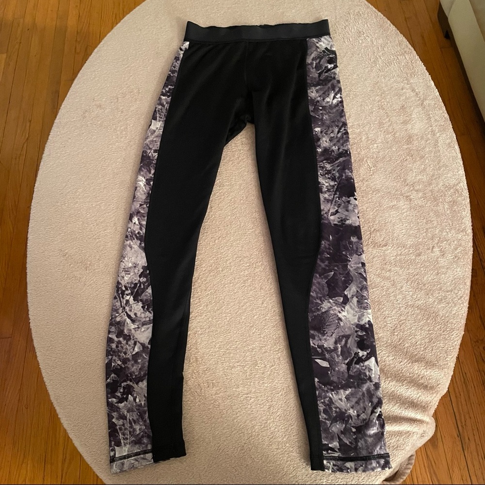 Black and Camo Adidas Climawarm Leggings Size S